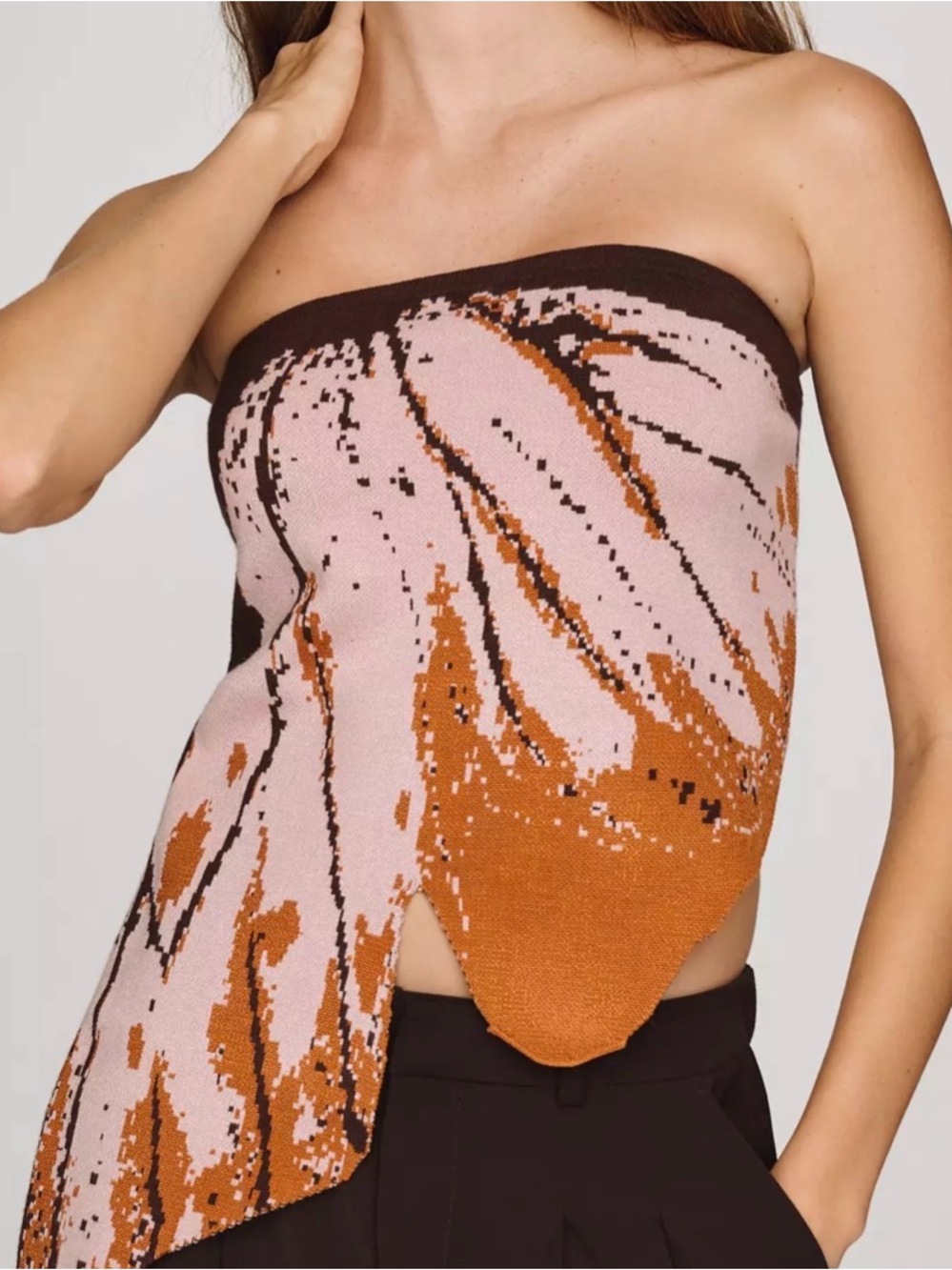 NWT Anthropologie Butterfly Wing Graphic Tube Top - Women’s XL